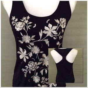 INC embroidered blouse